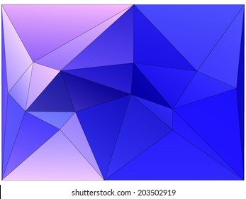 Abstract geometric background of triangular polygons