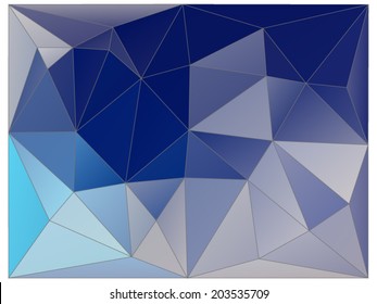 Abstract geometric background of triangular polygons