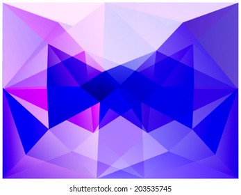 Abstract geometric background of triangular polygons