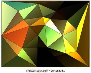 Abstract geometric background of triangular polygons