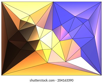 Abstract geometric background of triangular polygons