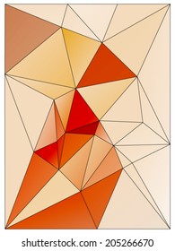 Abstract geometric background of triangular polygons