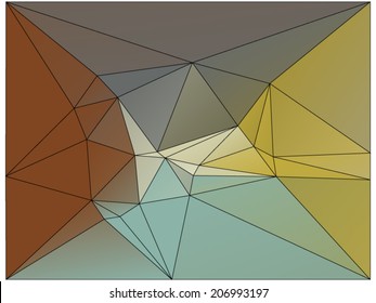 Abstract geometric background of triangular polygons