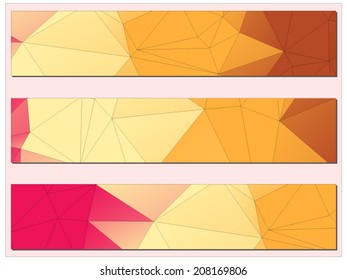 Abstract geometric background of triangular polygons