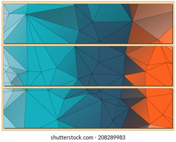 Abstract geometric background of triangular polygons