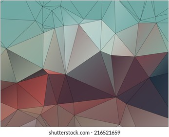 Abstract geometric background of triangular polygons