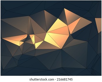 Abstract geometric background of triangular polygons