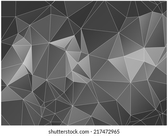 Abstract geometric background of triangular polygons