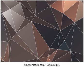 Abstract geometric background of triangular polygons