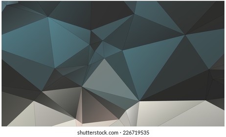 Abstract geometric background of triangular polygons. Low poly style vector illustration