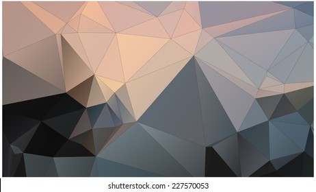 Abstract geometric background of triangular polygons