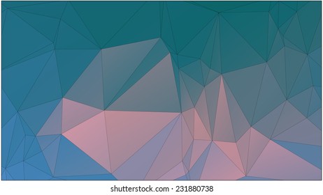Abstract geometric background of triangular polygons