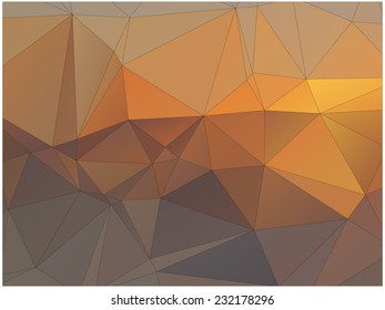 Abstract geometric background of triangular polygons