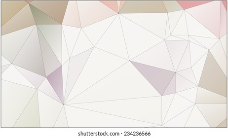 Abstract geometric background of triangular polygons