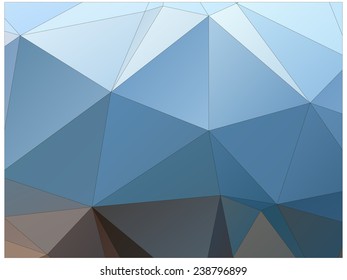Abstract geometric background of triangular polygons