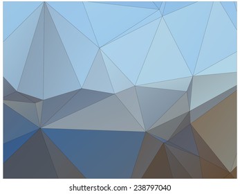 Abstract geometric background of triangular polygons