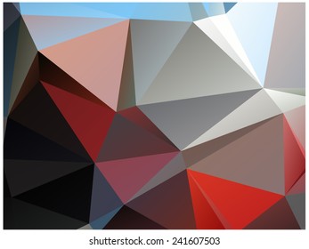 Abstract geometric background of triangular polygons