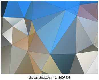 Abstract geometric background of triangular polygons
