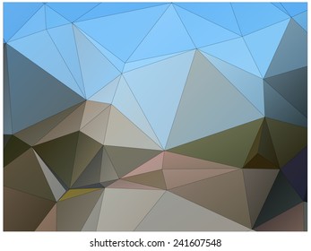 Abstract geometric background of triangular polygons