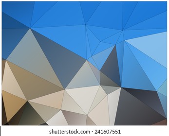 Abstract geometric background of triangular polygons