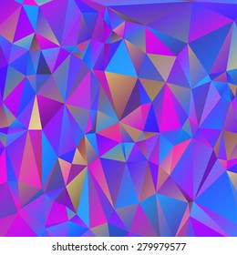 Abstract geometric background of triangular polygons