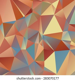 Abstract geometric background of triangular polygons