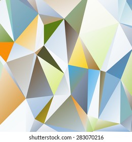 Abstract geometric background of triangular polygons