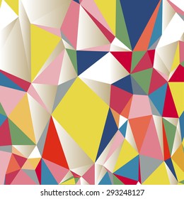 Abstract geometric background of triangular polygons