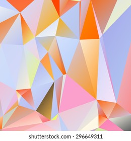 Abstract geometric background of triangular polygons