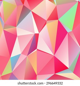 Abstract geometric background of triangular polygons