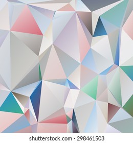 Abstract geometric background of triangular polygons