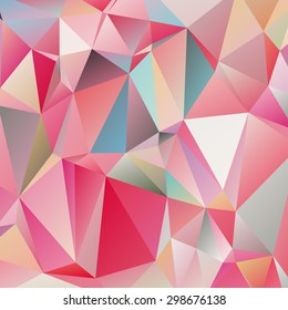 Abstract geometric background of triangular polygons