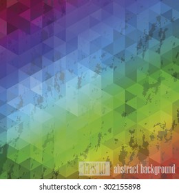 Abstract geometric background with triangular polygons. Isometric Shape Background for Business / Web Design / Print / Presentat