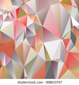 Abstract geometric background of triangular polygons