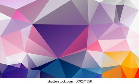 Abstract geometric background of triangular polygons