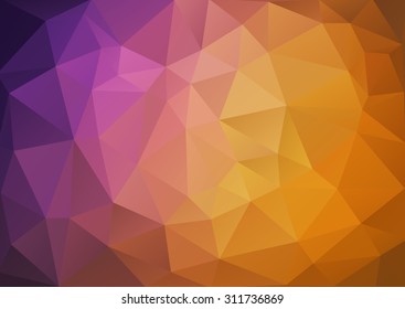 Abstract geometric background with triangular polygons, vector illustration