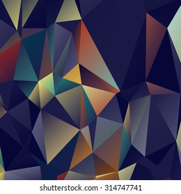 Abstract geometric background of triangular polygons