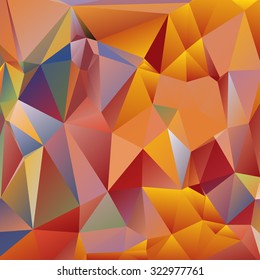 Abstract geometric background of triangular polygons