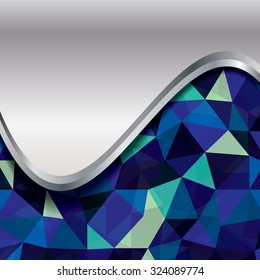 Abstract geometric background of triangular polygons .vector