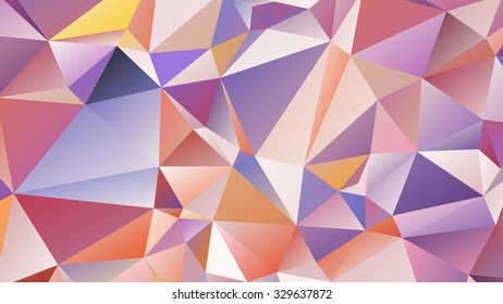 Abstract geometric background of triangular polygons