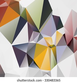 Abstract geometric background of triangular polygons