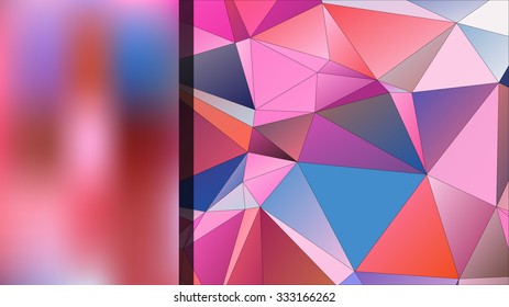 Abstract geometric background of triangular polygons