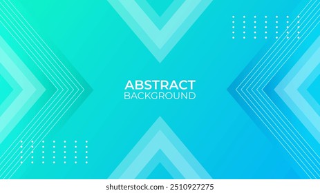 Abstract Geometric Background with Turquoise and Blue Gradient