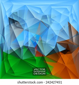 Abstract geometric background for use in design - vector illustration