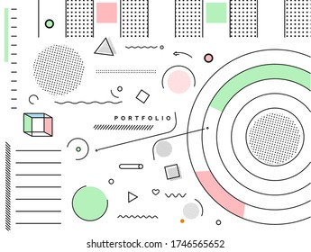 Resumen de fondo geométrico Uso para diseño moderno, portada, afiche, plantilla, folleto, decorado, volante, banner.