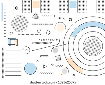 Abstract geometric background Use for modern design, cover, poster, template, brochure, decorated, flyer, banner.