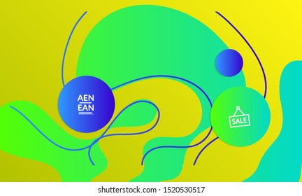 Abstract geometric background with vanishing waves. Modern template for social media banner. Contemporary material design with realistic shadow over flat gradient background