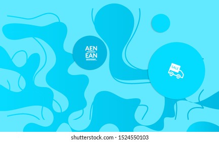 Abstract geometric background with vanishing waves. Modern template for social media banner. Contemporary material design with realistic shadow over flat gradient background