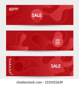 Abstract geometric background with vanishing waves. Modern template for social media banner. Contemporary material design with realistic shadow over flat gradient background