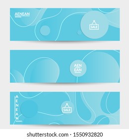 Abstract geometric background with vanishing waves. Modern template for social media banner. Contemporary material design with realistic shadow over flat gradient background